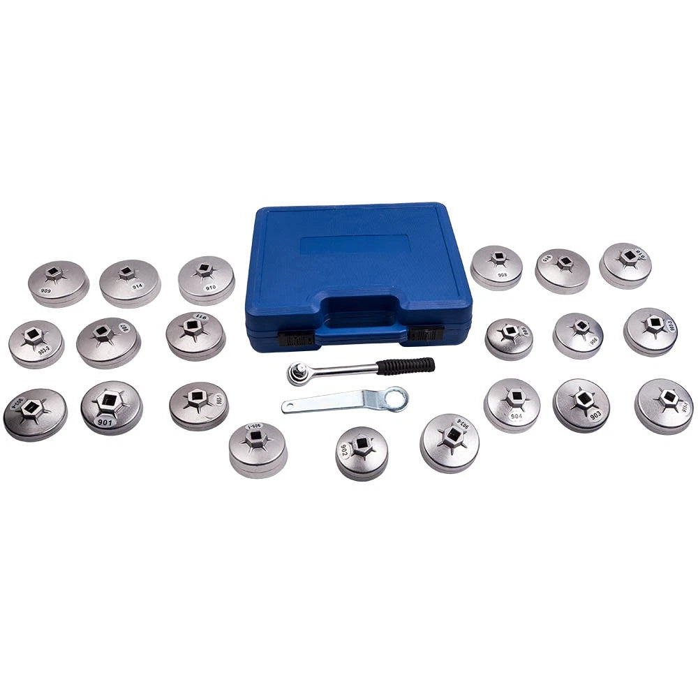 1/2" Drive Oil Filter Socket Cup Cap Tool Kit for Adjustable Wrench (—)