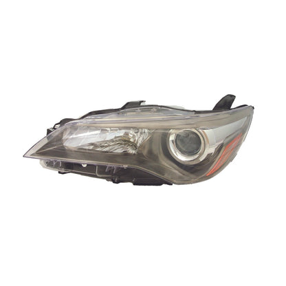Remanufactured Driver Halogen Headlight Assembly w/Smoked Chrome Bezel w/o LED