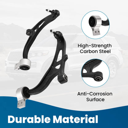 12x Front Suspension Lower Control Arms Set for Ford Explorer (2011–2016)