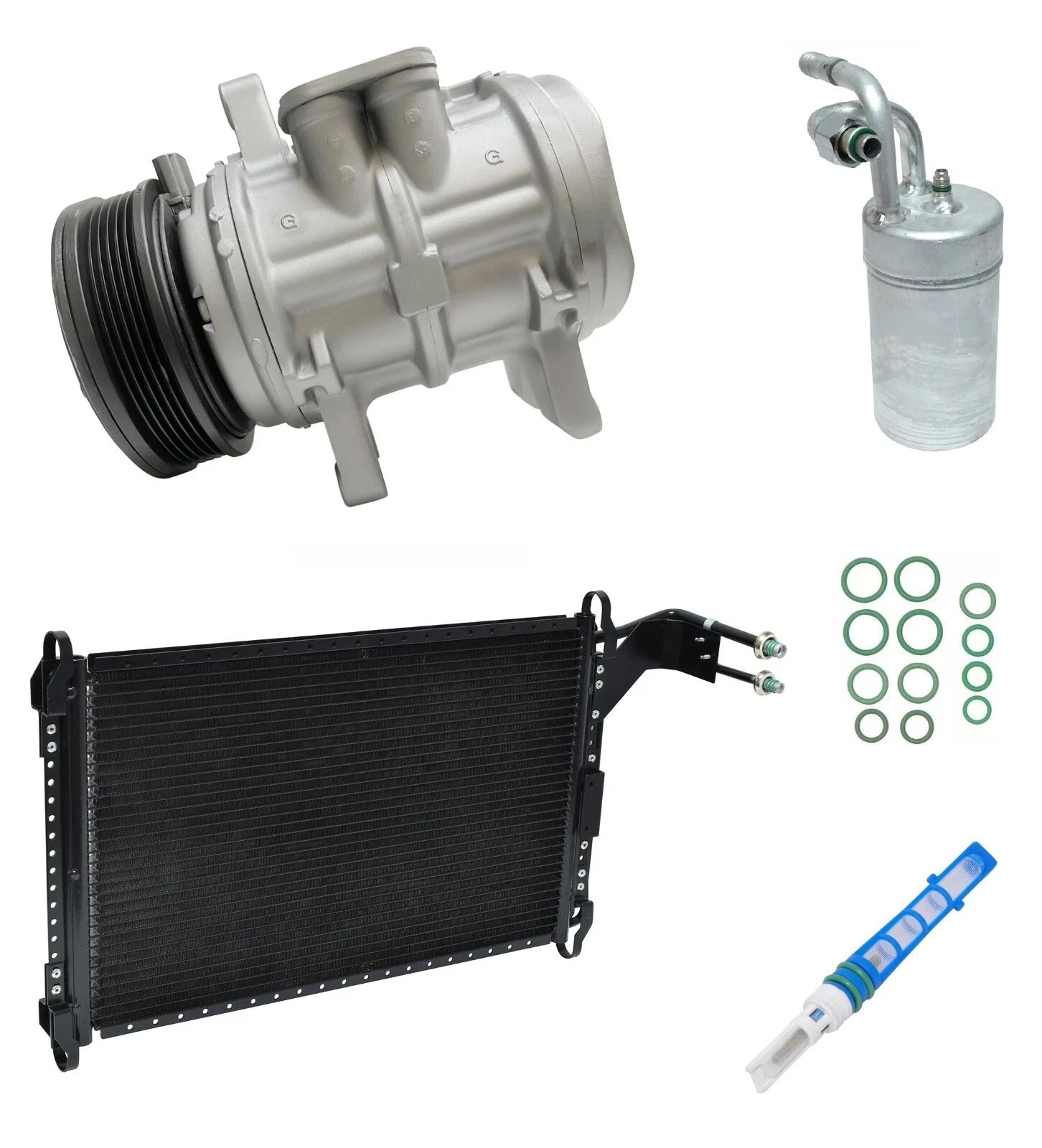 AC Compressor Kit With Condenser for Mustang 5.0 (1988–1988)
