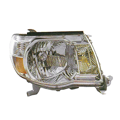 Replacement Clear Chrome Passenger Side Head Light Assembly-See Compatible Chart