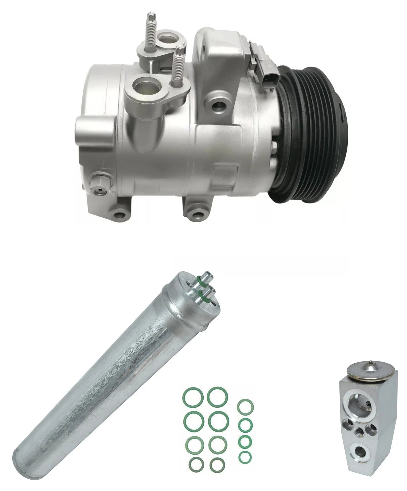 AC Compressor Kit Replacement for Ford Mustang 5.0L 5.2L V8 (2017–2019)