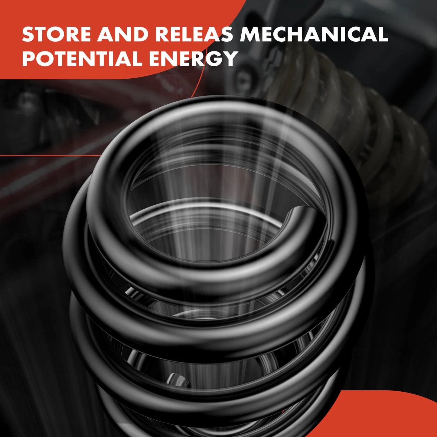 2X Rear Side Coil Springs for Chevrolet Malibu (2004–2008) Variable Rate
