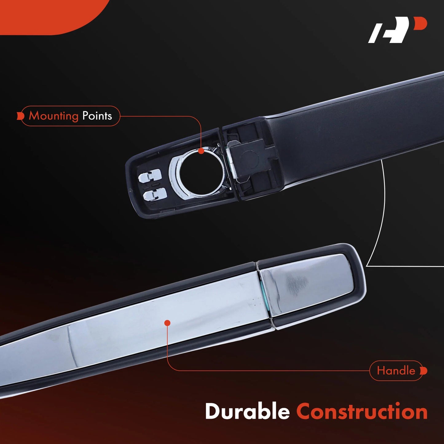 2X Front Exterior Door Handle for Chevrolet Malibu (2013–2015)