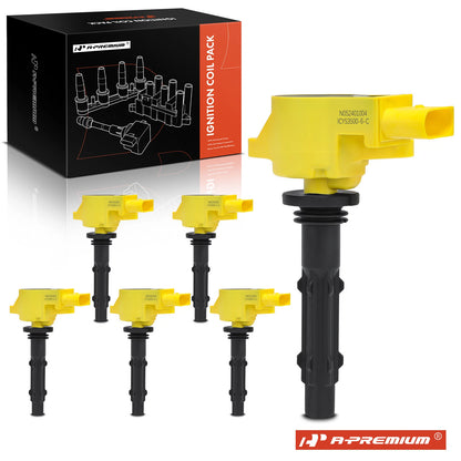 6X Yellow Ignition Coil for Mercedes-Benz C230 C280 S400 GL320