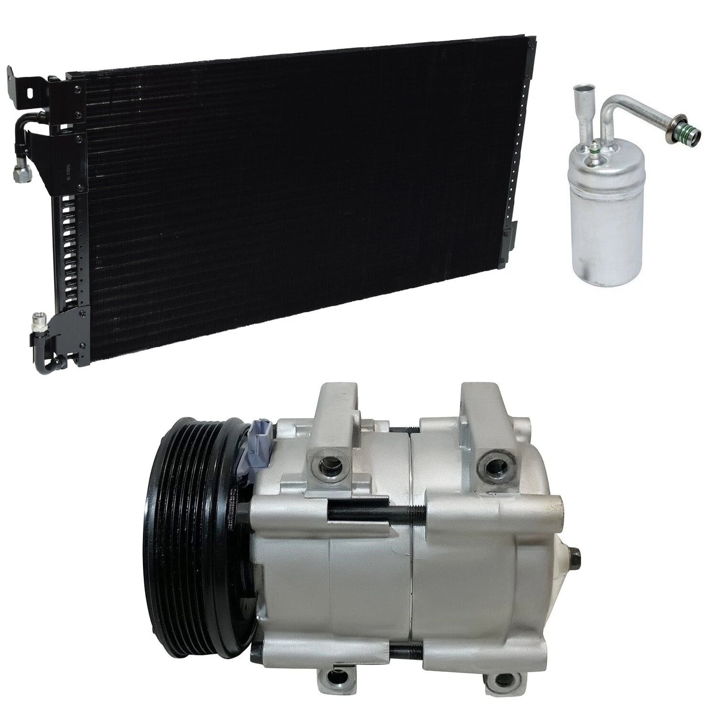 AC Compressor Kit with Condenser for Lincoln Continental 4.6L (1998–2000)