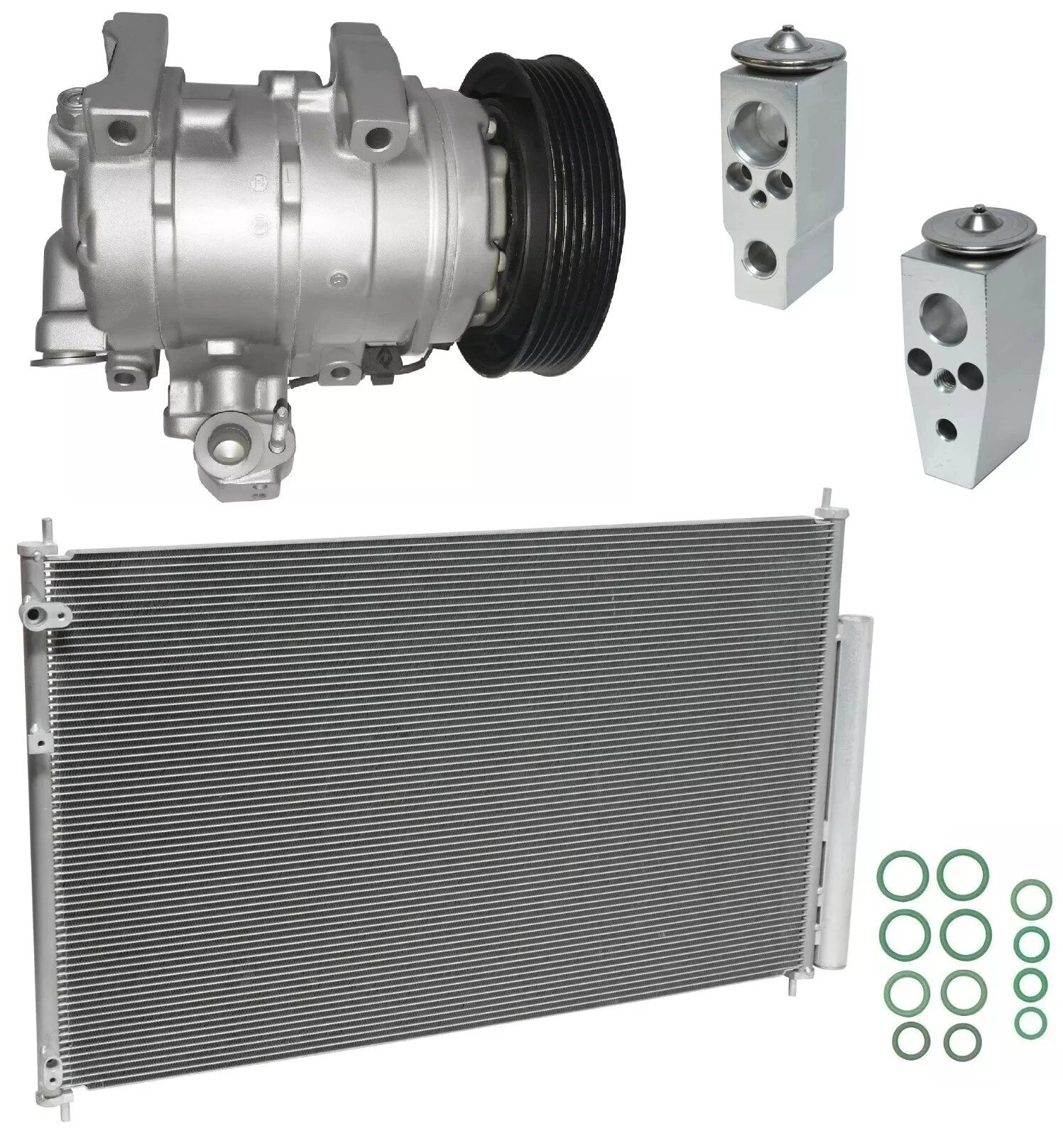 A/C Compressor Kit with Condenser for Honda Odyssey 3.5L (2011–2014)