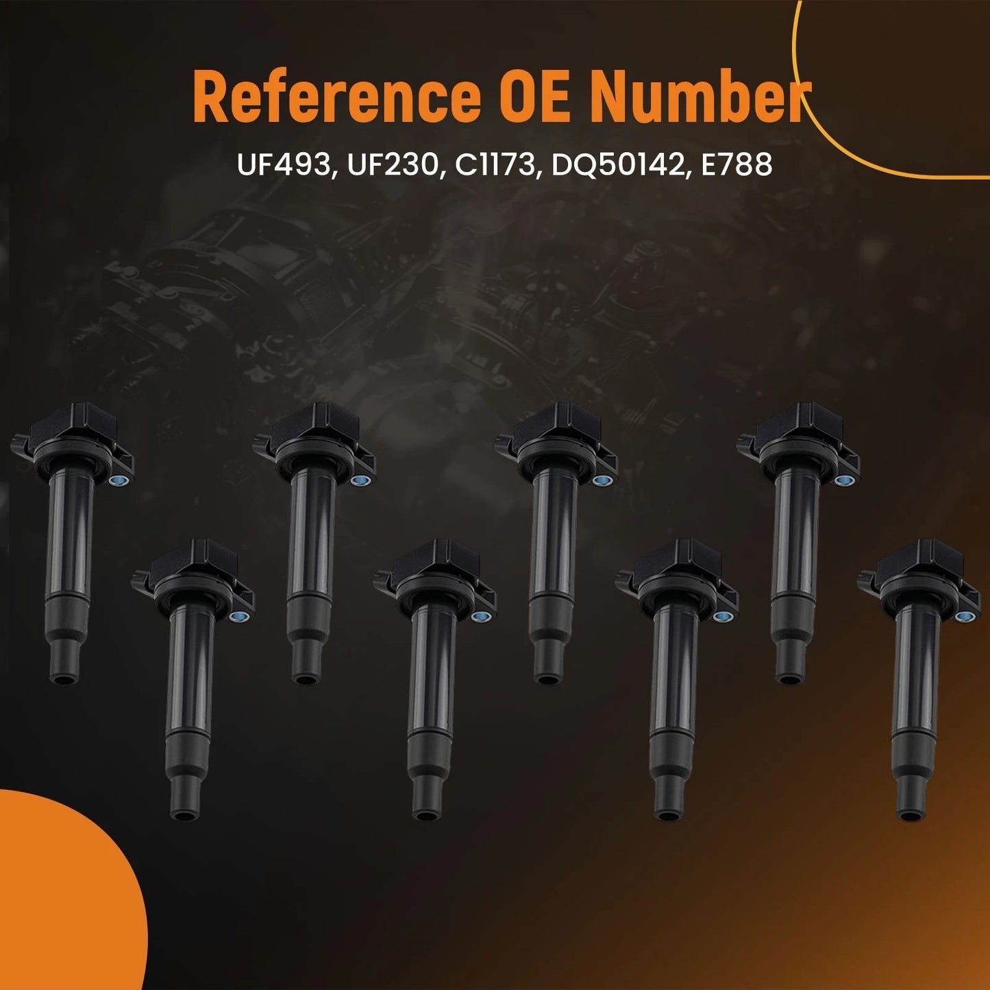 8 Ignition Coils for Lexus GS430 LS430 SC430 GX470 (2006–2010)