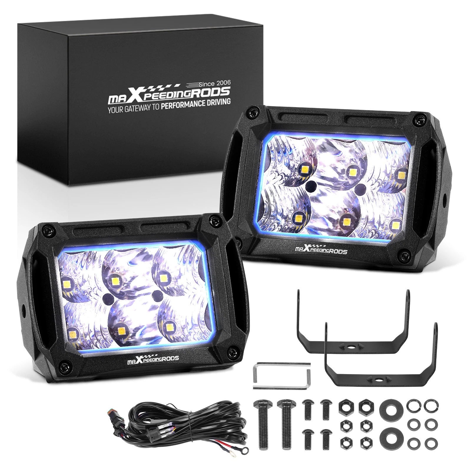 4.4 in 60W LED Driving Lights for Truck ATV (2010–2024)