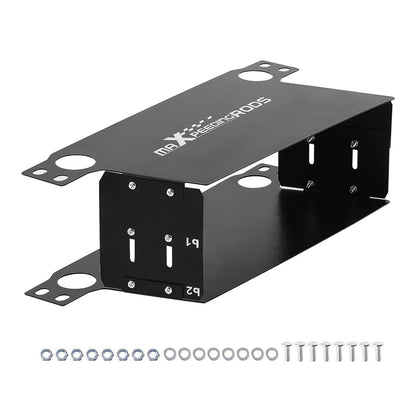 Adjustable Oil Cooler Air Guide Plate Set Black for Ford (2007–2013)