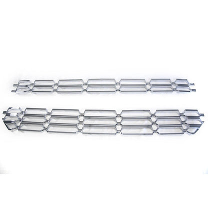 2pc Chrome ABS Grille Overlay for 2019 Chevy Silverado 1500 LD (Old Body)
