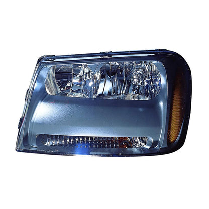 Replacement Driver Side Head Light Assembly w/o Grille Indentation