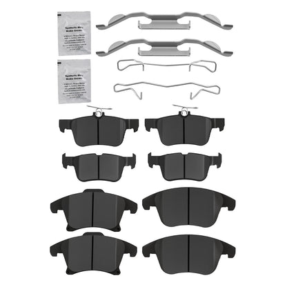 Front and Rear Ceramic Brake Pads for Lincoln MKZ and Ford Fusion (2013–2020)