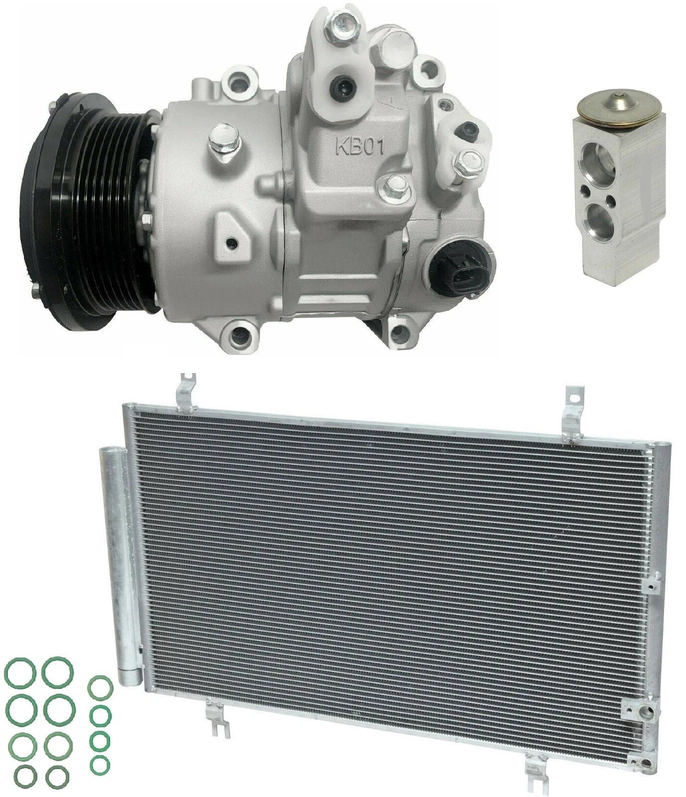 AC Compressor Kit With Condenser for Lexus GS460 4.6L (2010–2011)