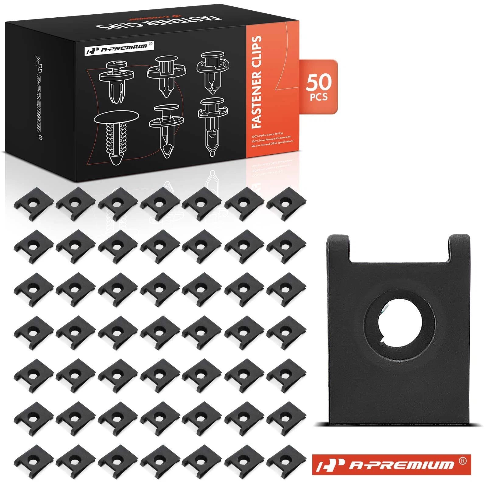 50x Metal Spring U-Nut Retainer Clips for Chevy Astro (1990–2005)