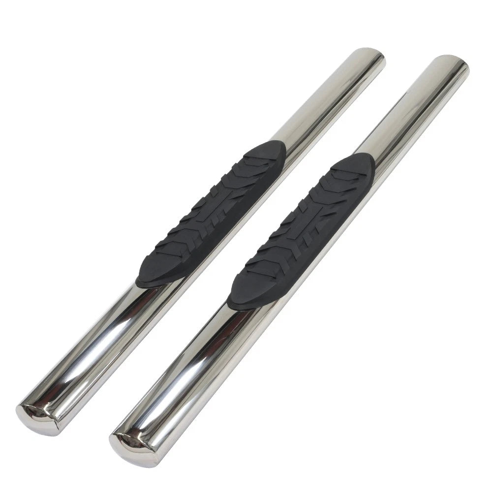5in Oval Straight w/1 Pad Step Nerf Bar for 2015-2019 Ford F-150/250/350 Std Cab