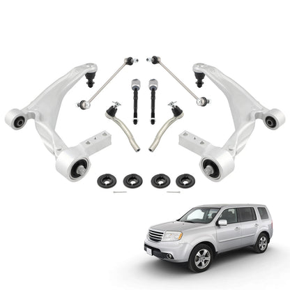 Front Control Arm Ball Joint, Tie Rod End, Sway Bar Link Kit for Honda 2009–2015