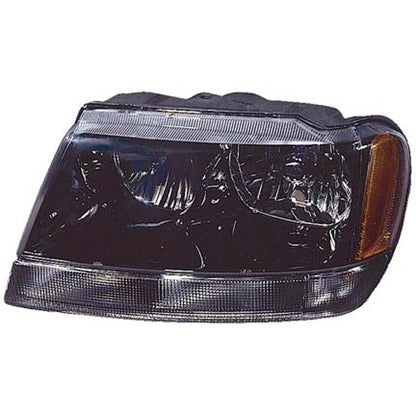 Replacement Clear/Smoked Driver Side Front Head Light Assembly