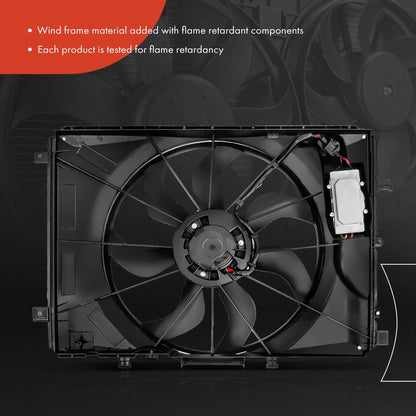 Cooling Fan Assembly with Shroud for Mercedes-Benz CLA250 GLA250 SLK250 (2014–2019)