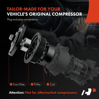 A/C Compressor Clutch Kit for Chevy Traverse (2009–2012) GMC Acadia Buick