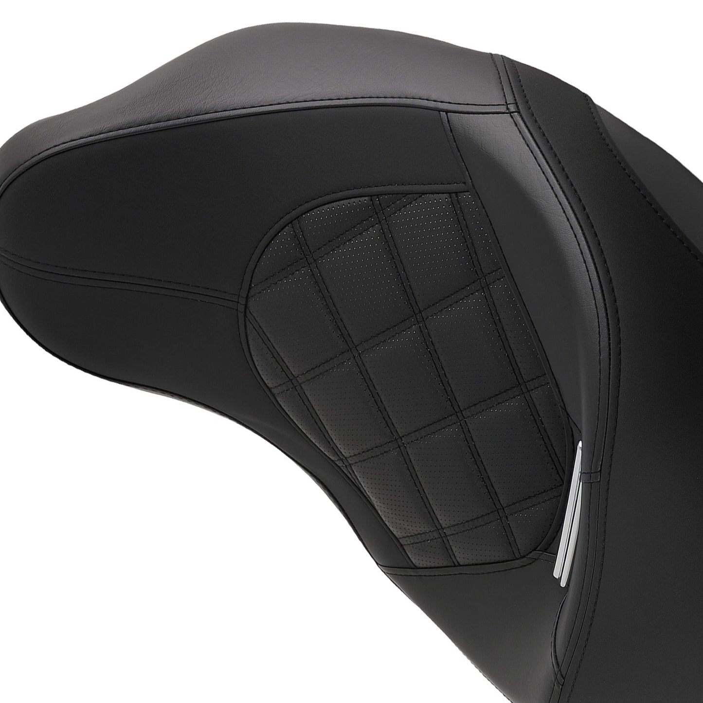 Black PU Seat Driver & Passenger for Harley Touring (2009–2018)