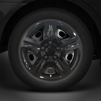 16" Gloss Black Deluxe Hubcaps/Wheel Covers (Set 4) for Monte Carlo Style Look