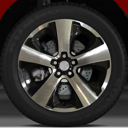 17x7 Factory Wheel (Drk Graphite Charcoal Mach'd Bright) for Subaru XV Crosstrek