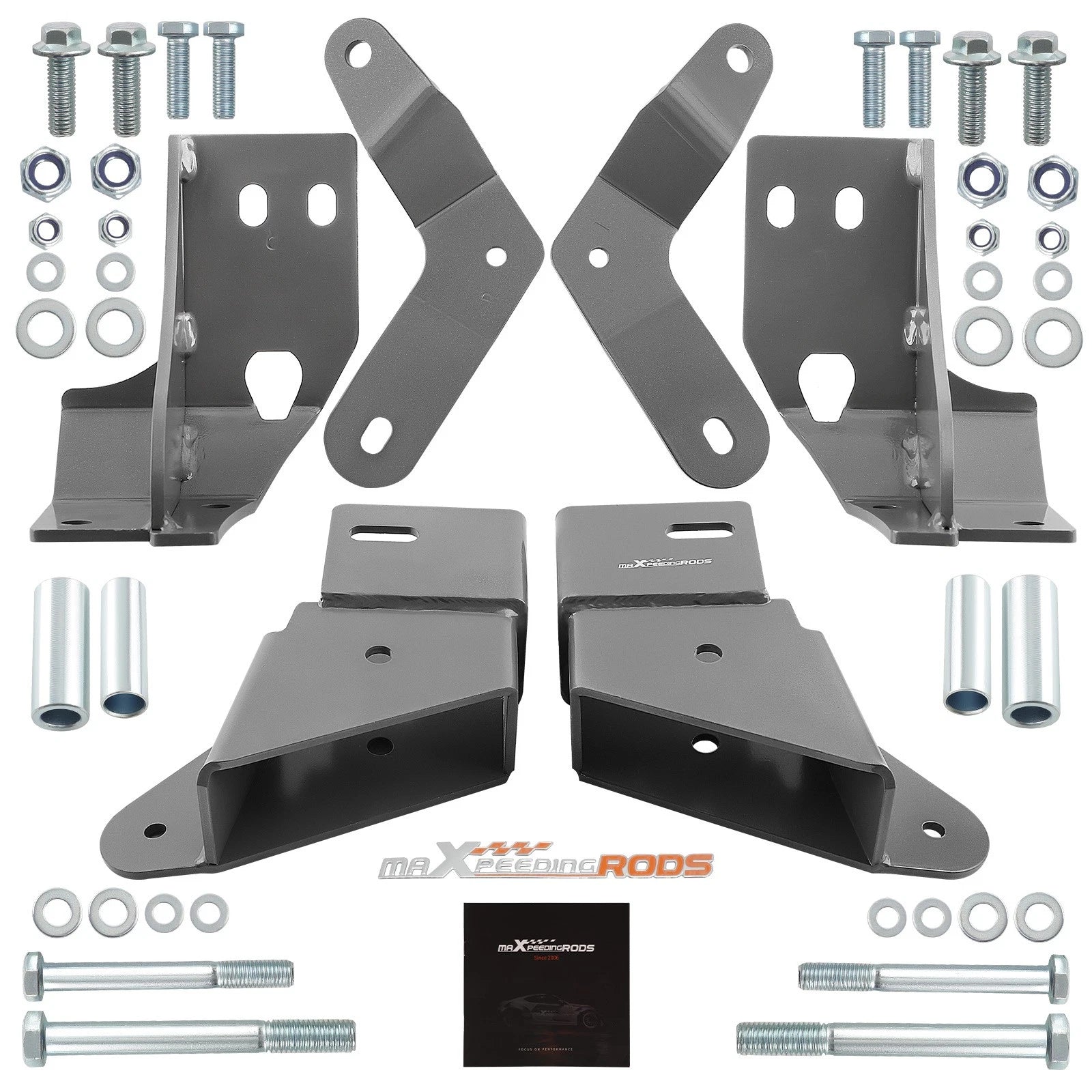Front Caster Control Arm Drop Bracket Kit for 1984–2001 Jeep XJ Cherokee