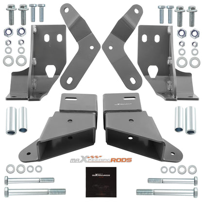 Front Caster Control Arm Drop Bracket Kit for 1984–2001 Jeep XJ Cherokee
