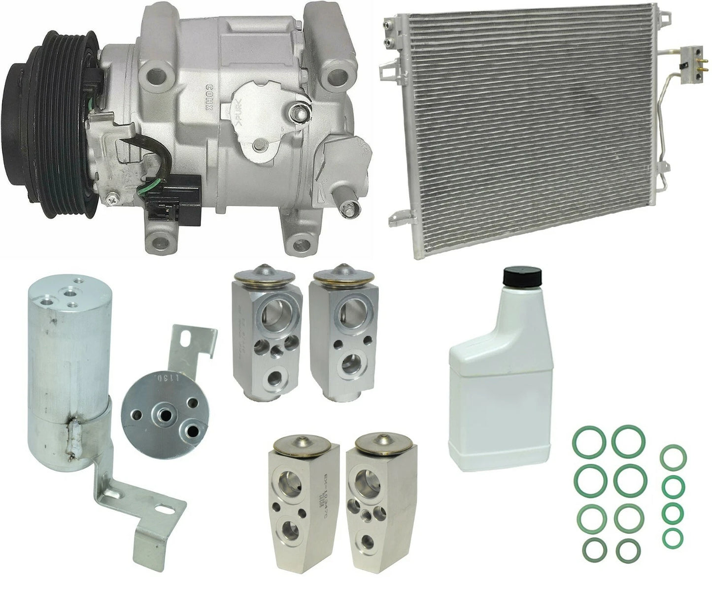 AC Compressor Kit Replacement With Condenser for Honda Accord (2008–2012)