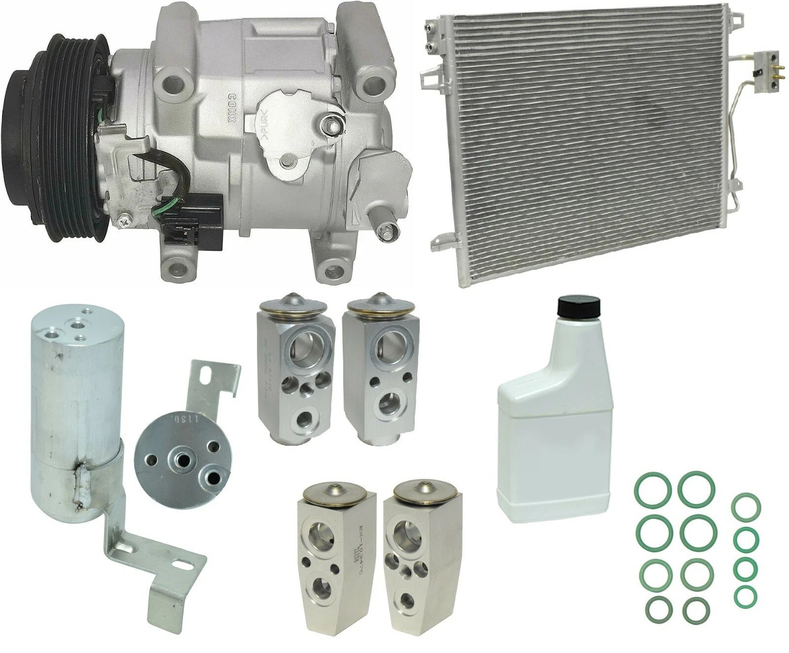 AC Compressor Kit Replacement With Condenser for Honda Accord (2008–2012)