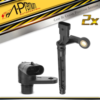 2X Camshaft Crankshaft Position Sensors for Chevy C3500HD GMC Yukon