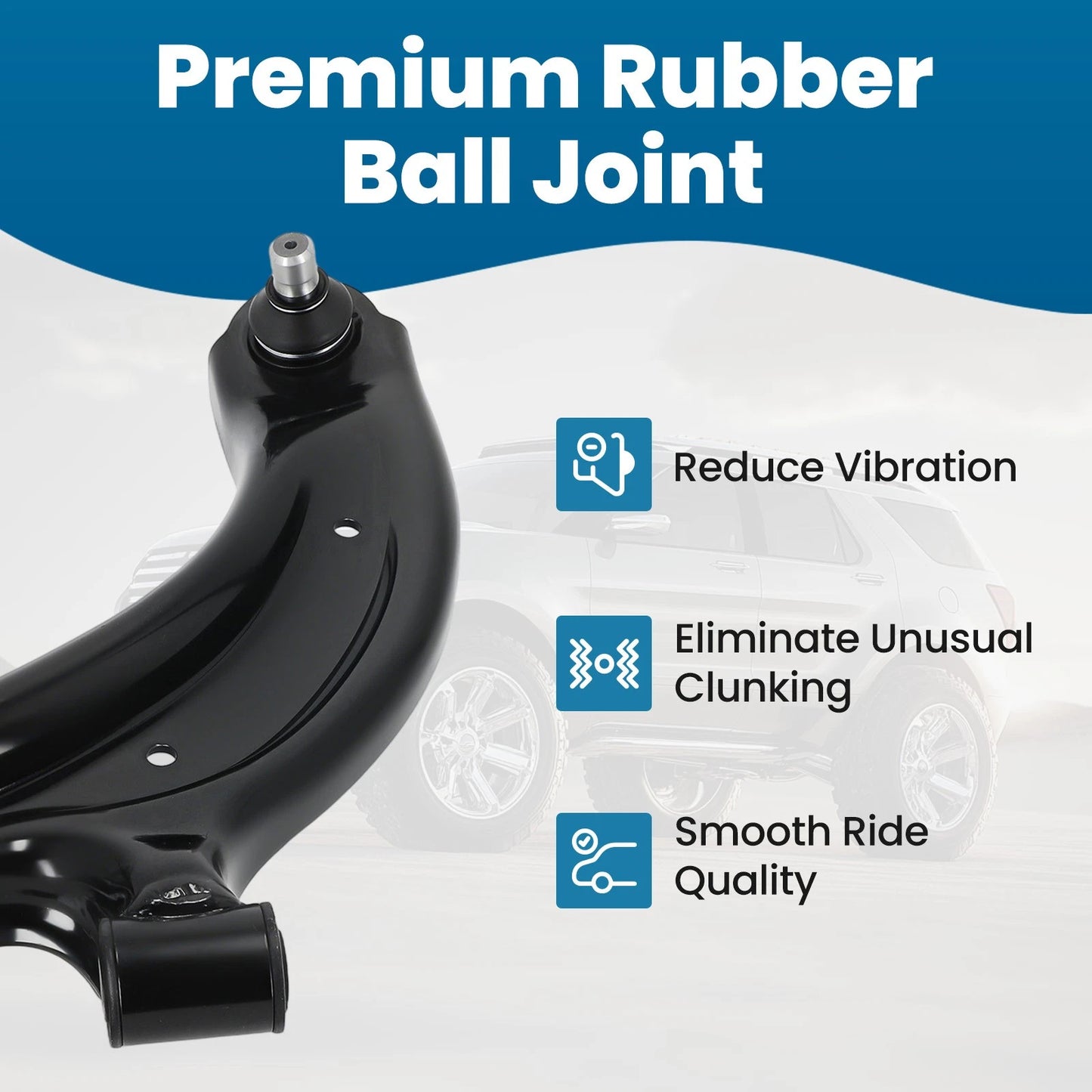 Front Left Lower Control Arm with Ball Joint for 2015-2018 Chevrolet City Express