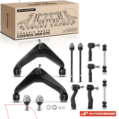 12x Front Control Arm Tie Rod End for Chevy Silverado 2500 (2001–2023)