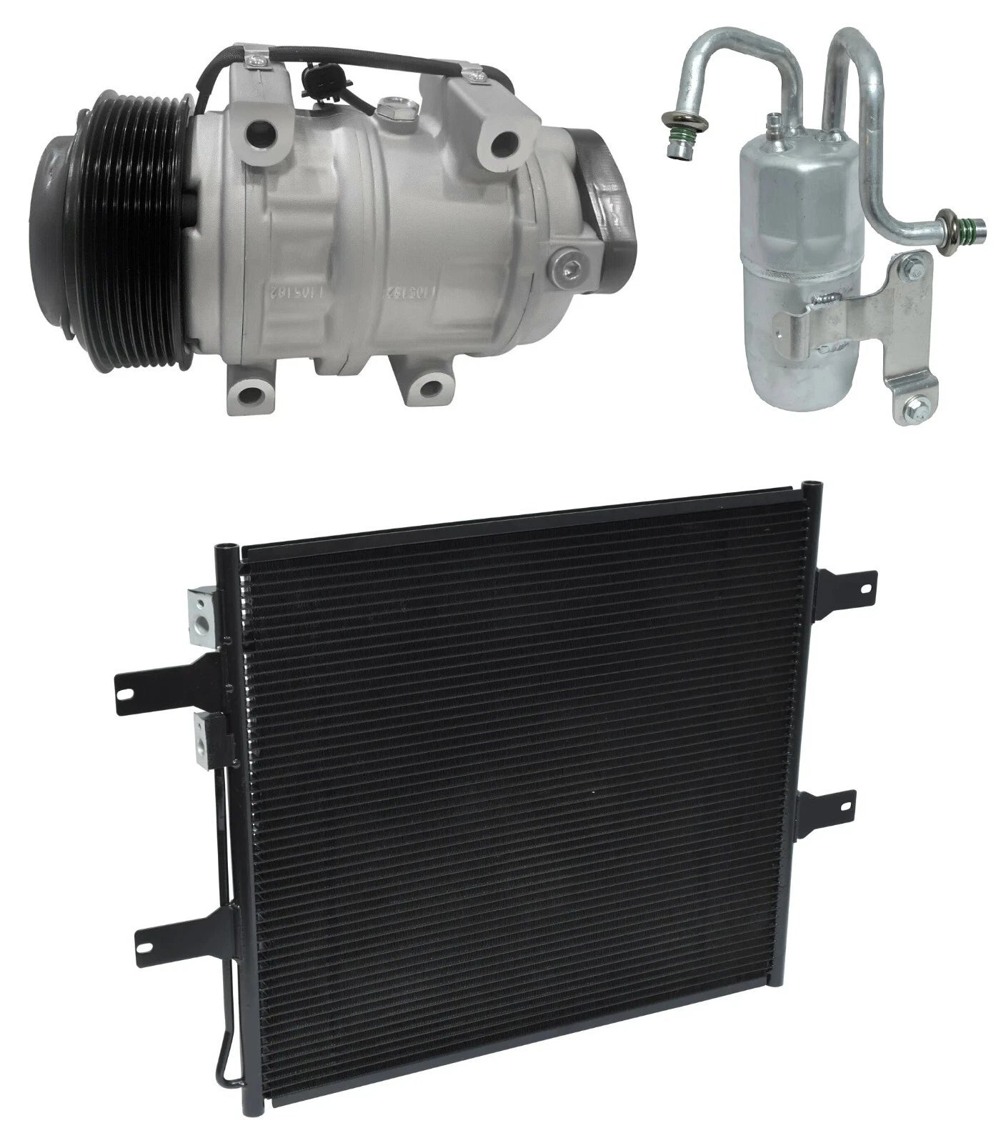 AC Compressor Kit with Condenser for Dodge Ram 4000 5.9L (2007)