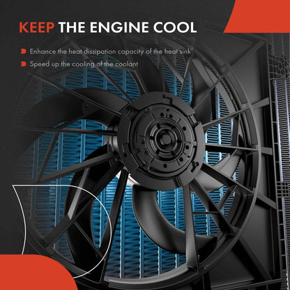 Cooling Fan Assembly with Shroud for Chevy LCF 3500 4500 GMC Isuzu