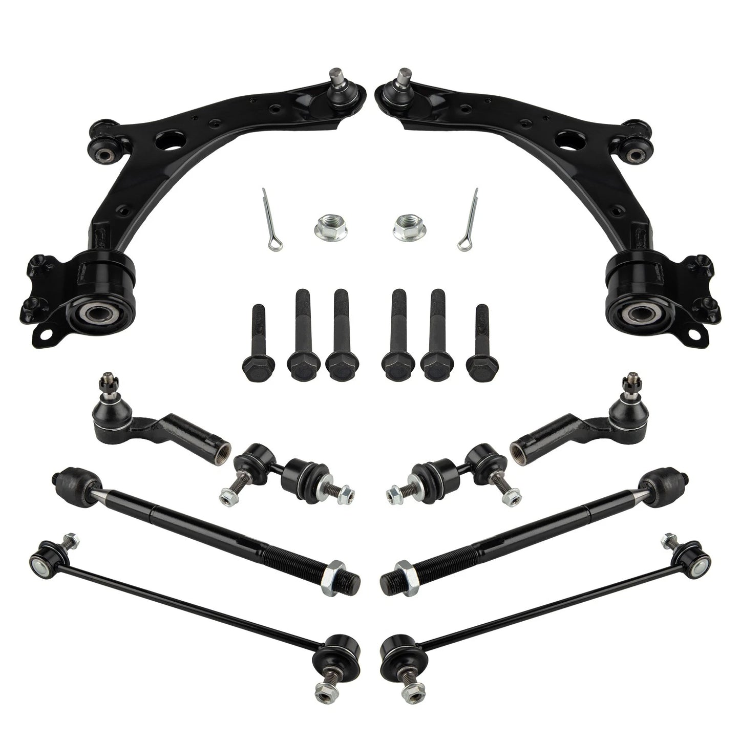 Front Lower Control Arms with Ball Joints for Mazda 3 (2004–2009)