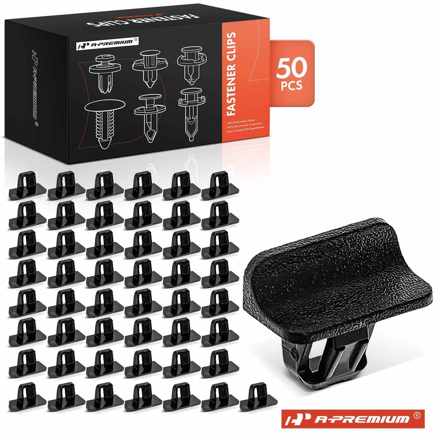 50Pcs 11mm Nylon Bumper Moulding Clips for Chevy Cadillac