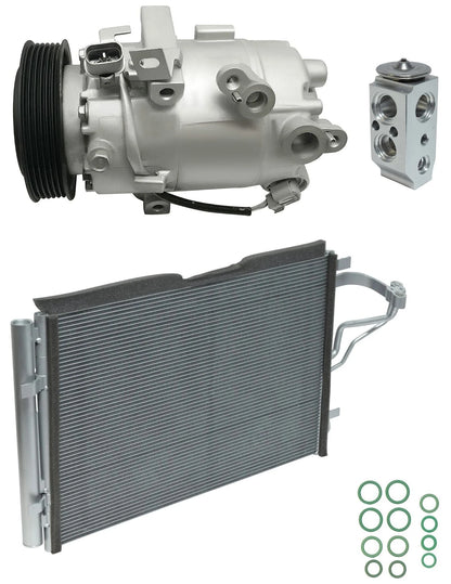 AC Compressor Kit with Condenser for Hyundai Elantra 2.0L (2015–2015)