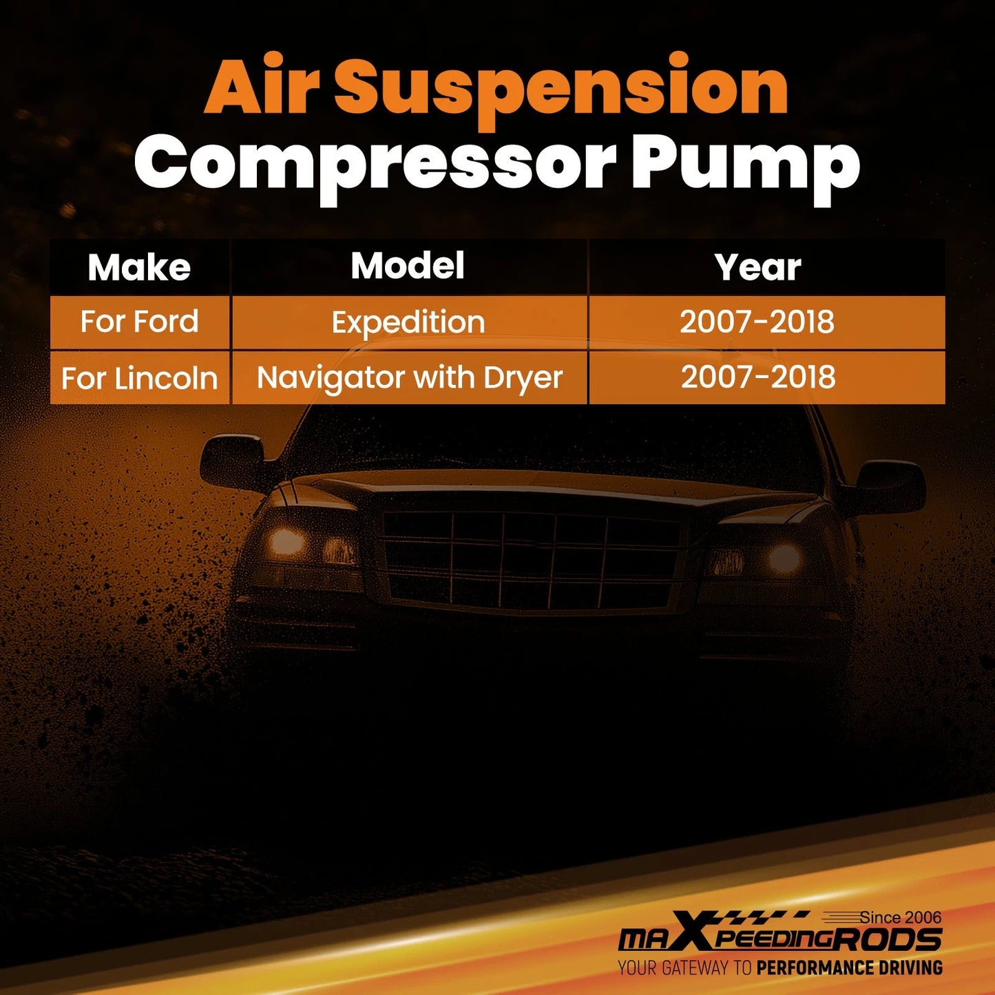 Air Suspension Compressor Bracket for Ford Expedition Lincoln Navigator (2007–2017)