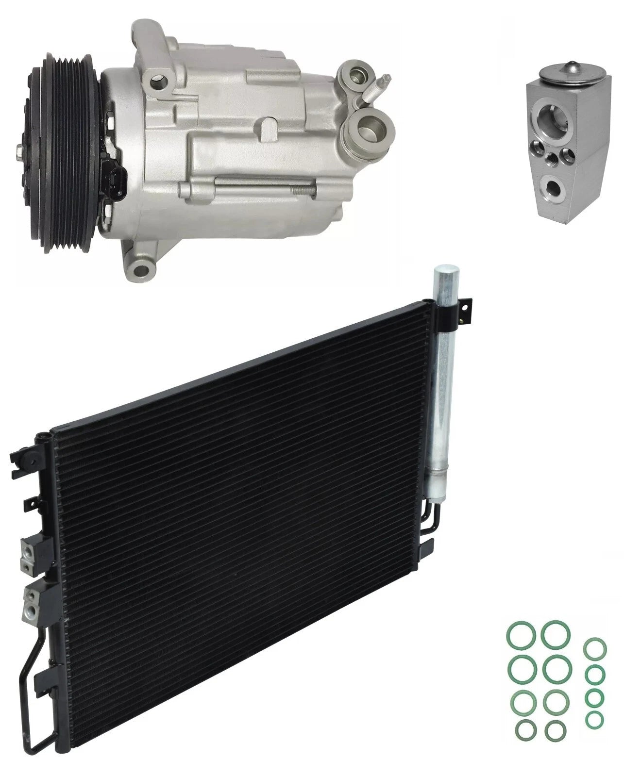 AC Compressor Kit With Condenser for GMC Terrain 2.4L (2011–2015)