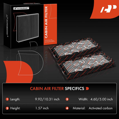 2X Activated Carbon Cabin Air Filter for Mercedes-Benz E320 (1996–2002)