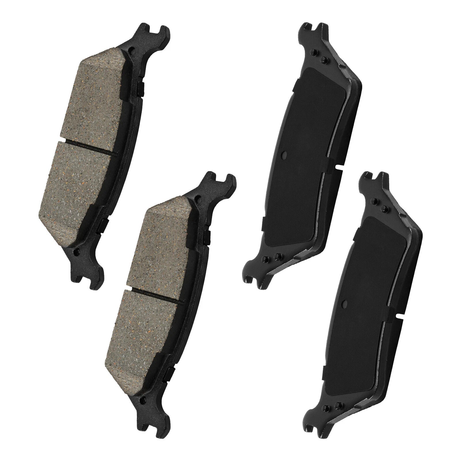 4x Rear Ceramic Brake Pads for Ford F-150 (2012–2020) with Manual Parking Brake