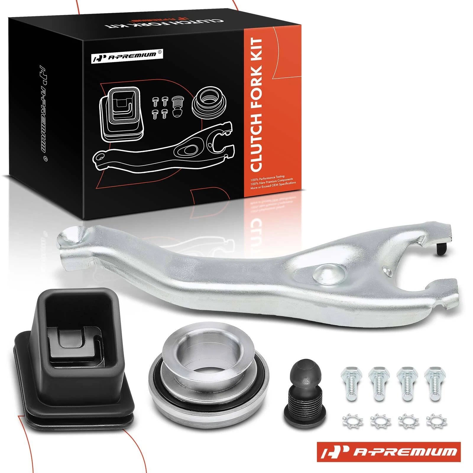 Clutch Fork Set with Boot, Throwout Bearing & Pivot Ball for Chevy Malibu 