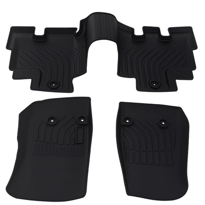 Black TPE Rubber Floor Mats Liner for Jeep Wrangler Unlimited (2014–2017)