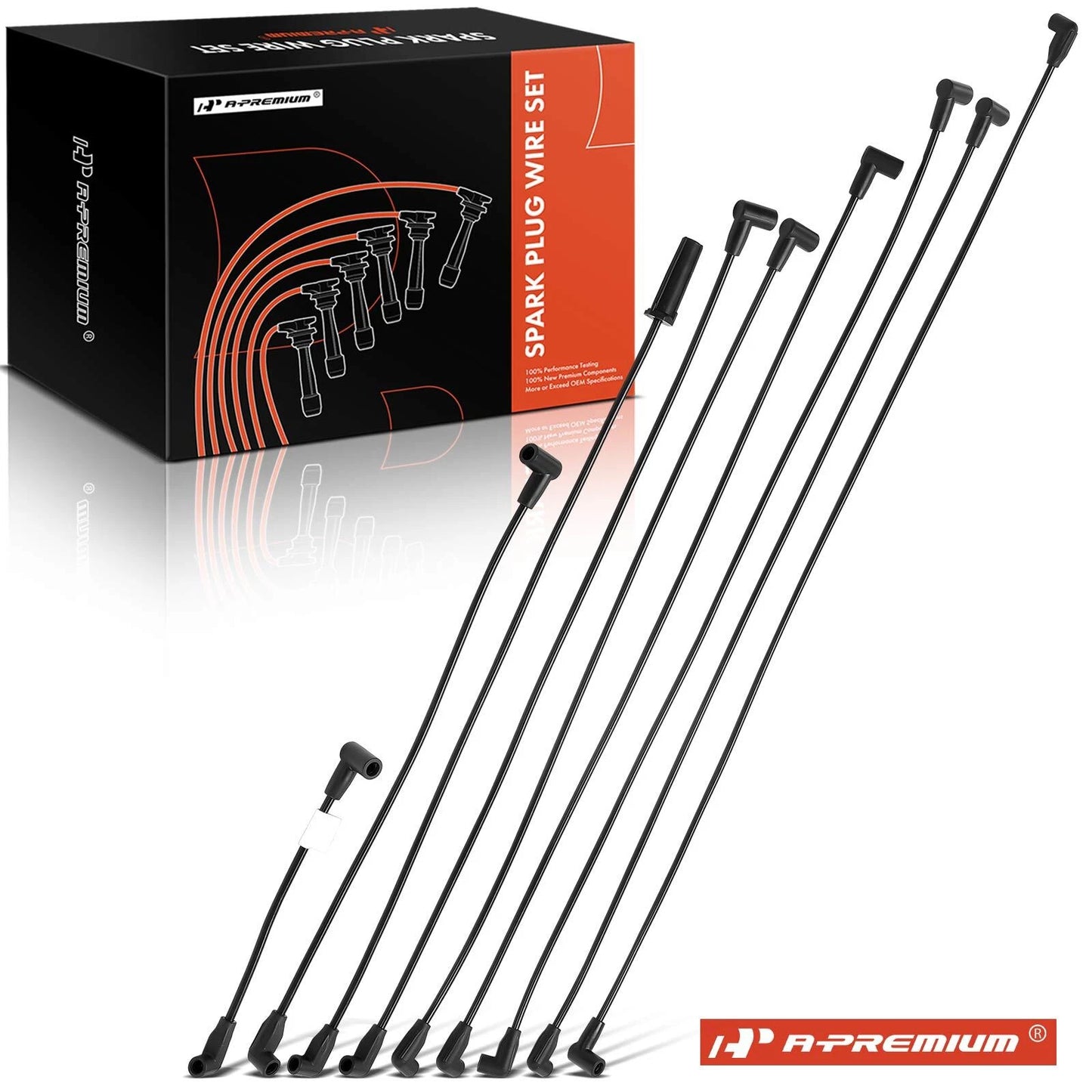9x Spark Plug Wire Set for Chevy Caprice Monte Carlo GMC Pontiac (1987–1989)