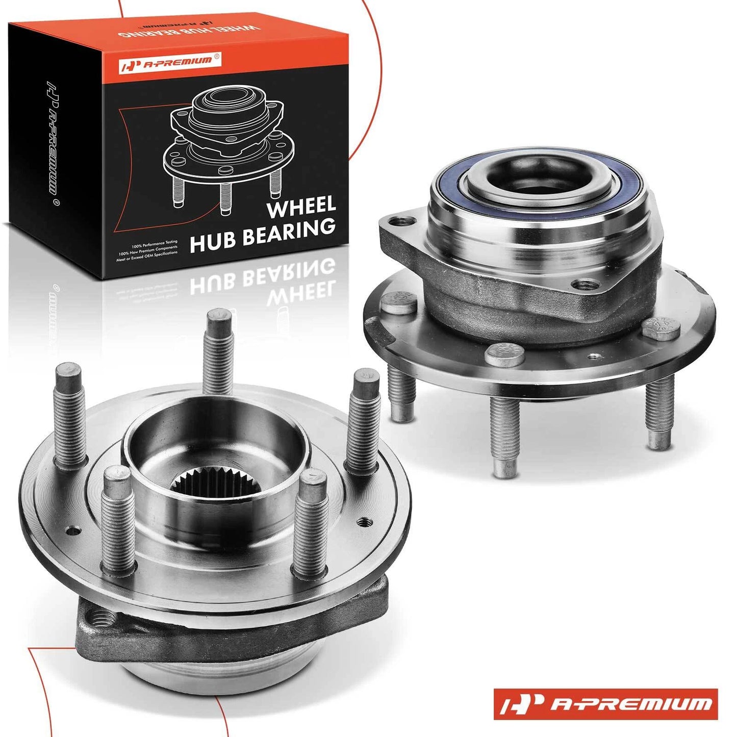 2X Front Wheel Hub & Bearing Assembly for Chevy Equinox GMC (2018–2021)