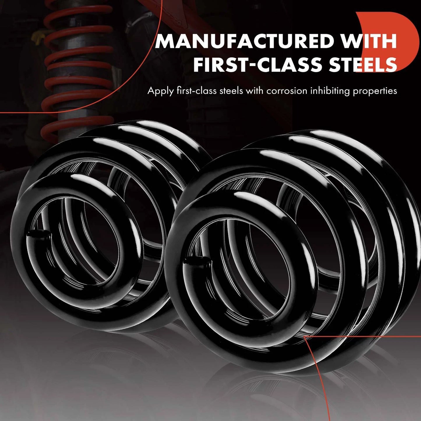2X Rear Side Coil Springs for Chevrolet Malibu (2004–2008) Variable Rate