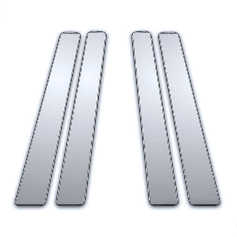 4Pc Chrome Pillar Post Covers for Kia Spectra (2004–2009)