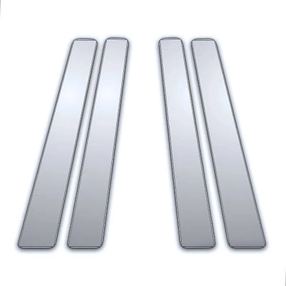 4Pc Chrome Pillar Post Covers for Kia Spectra (2004–2009)